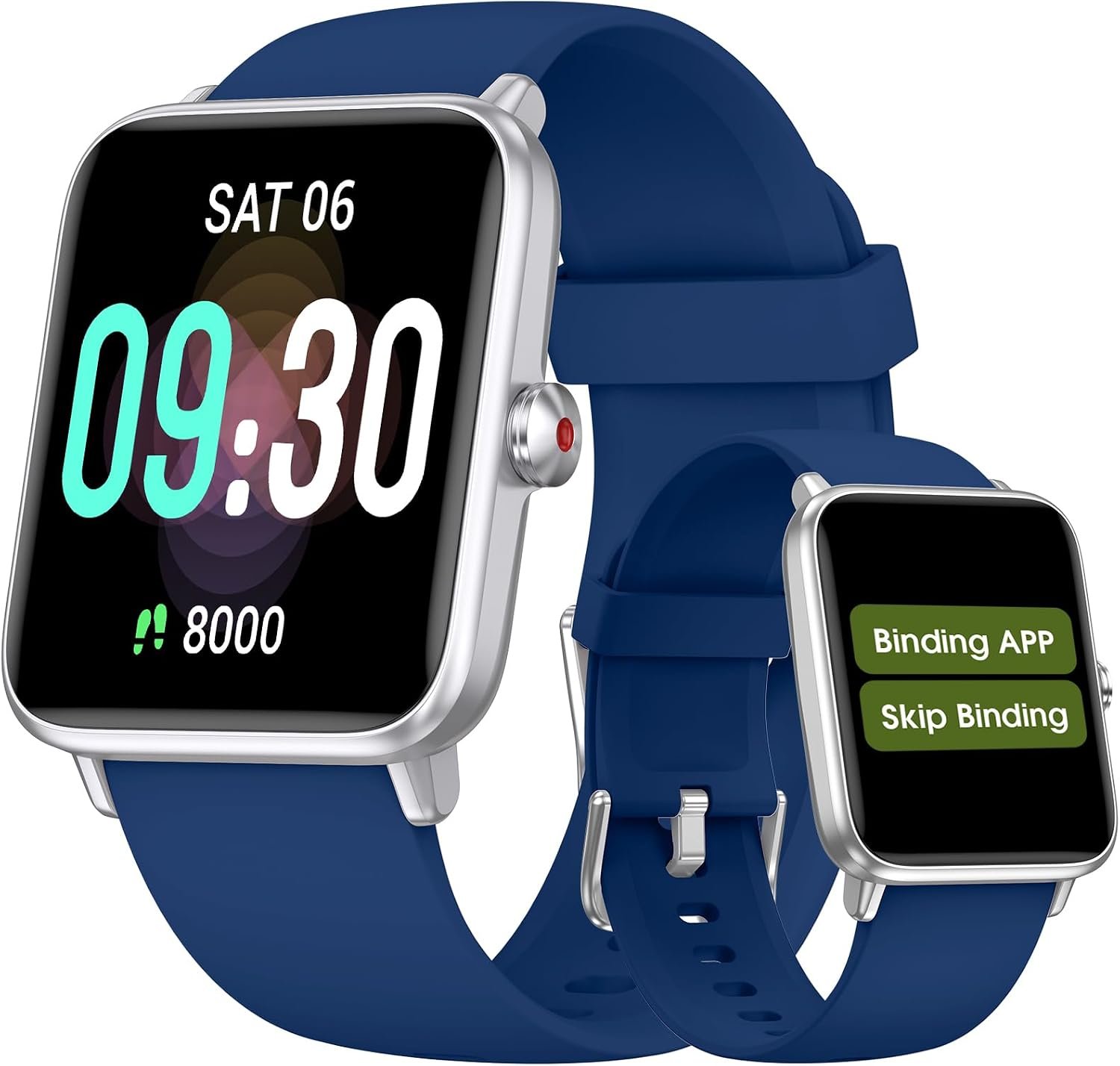 Pedometer Watch Senior Friendly No App No Phone Required, Fitness Tracker | Step Counter, Heart Rate Monitor, Blood Oxygen Monitor, Sleep Tracker, Alarm Clock, Stopwatch, Fitness Tracker, Waterproof
