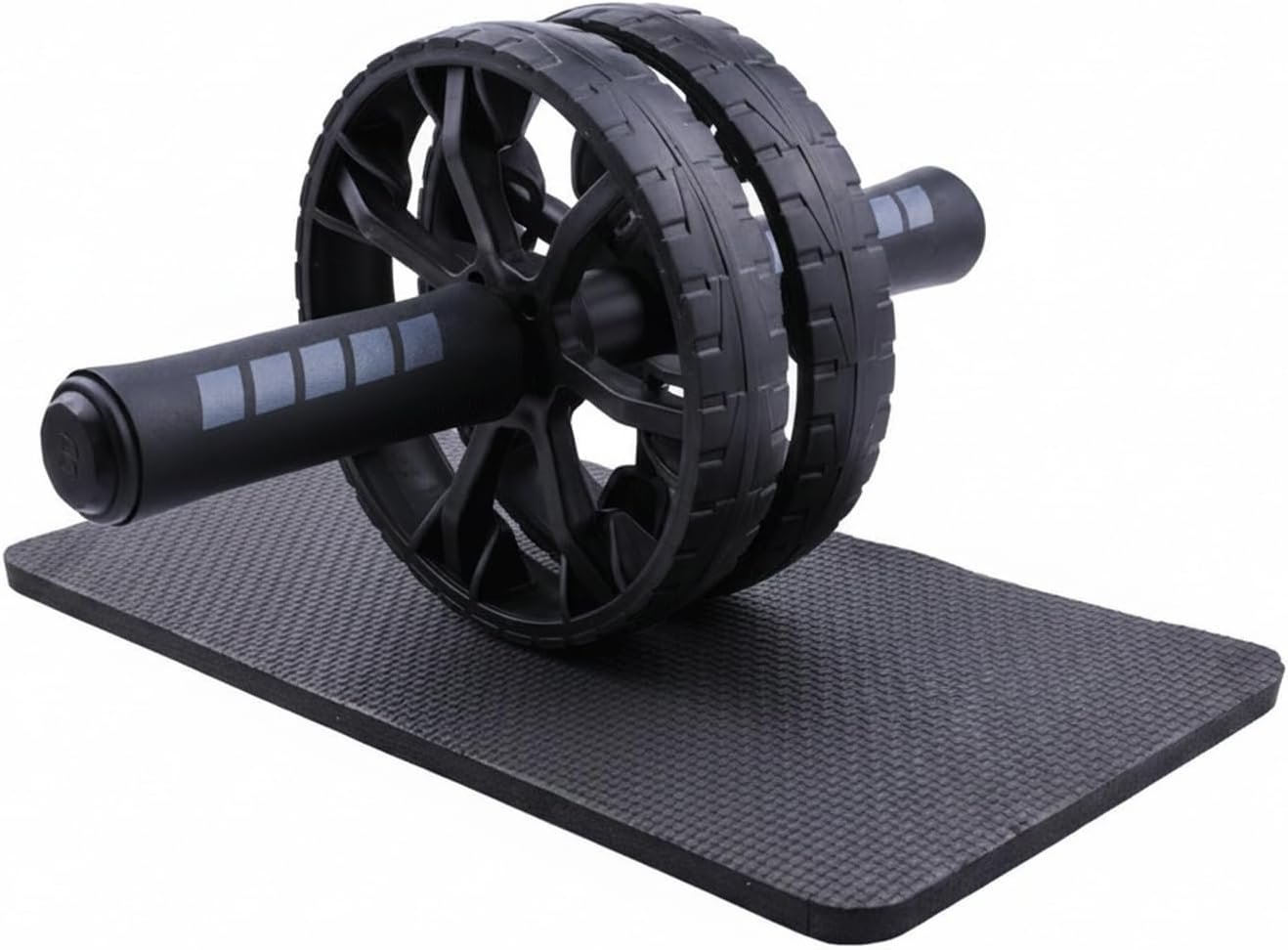 Foldable Double Ab Roller Wheel for Core Workouts, Compact Home Gym Equipment with Stable Dual Wheels, Portable Fitness Tool