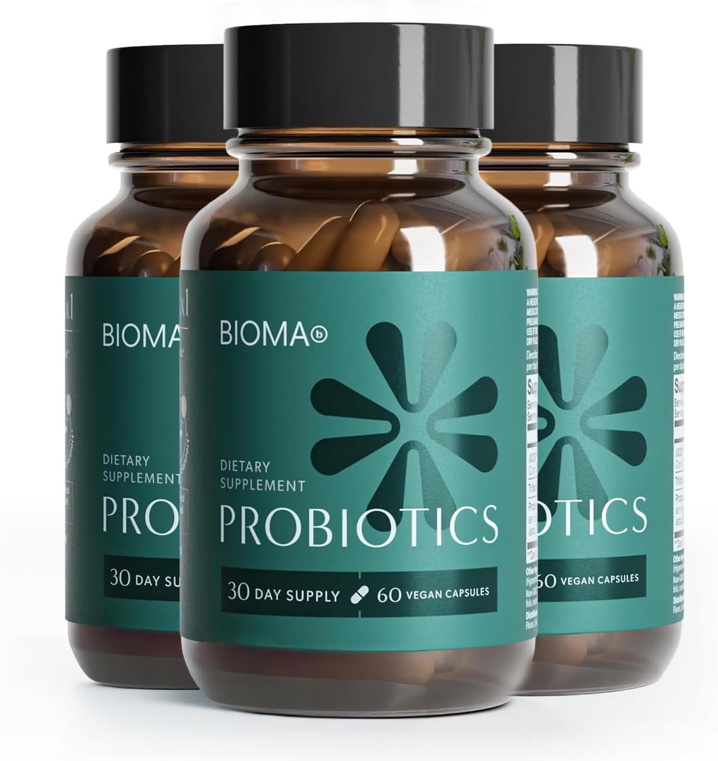 BIOMA Probiotics – Digestive Health Probiotic – Gut Support for Men & Women with Xylooligosaccharides, Tributyrin & Bifidobacterium – Vegan & Gluten Free – 180 Delayed-Release Capsules (90-Day Supply)