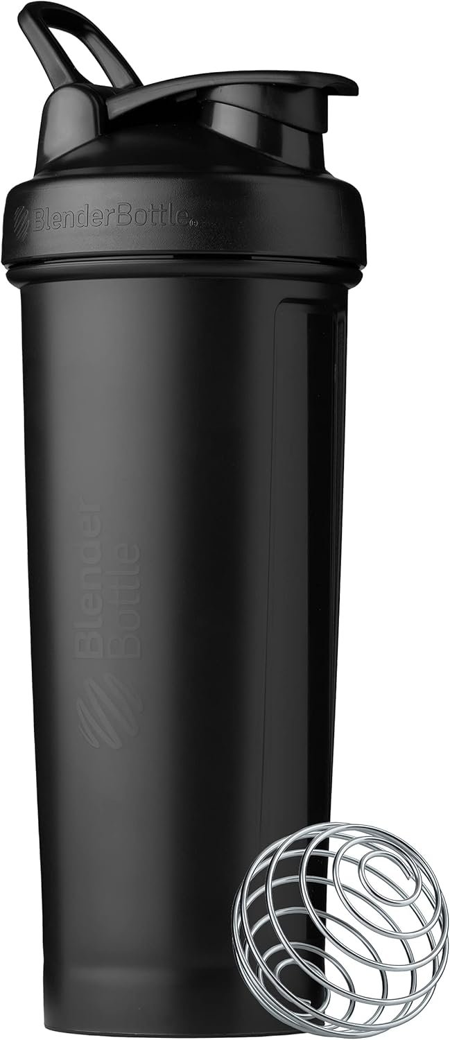 BlenderBottle Classic V2 Plastic Shaker Bottle 32 oz Black