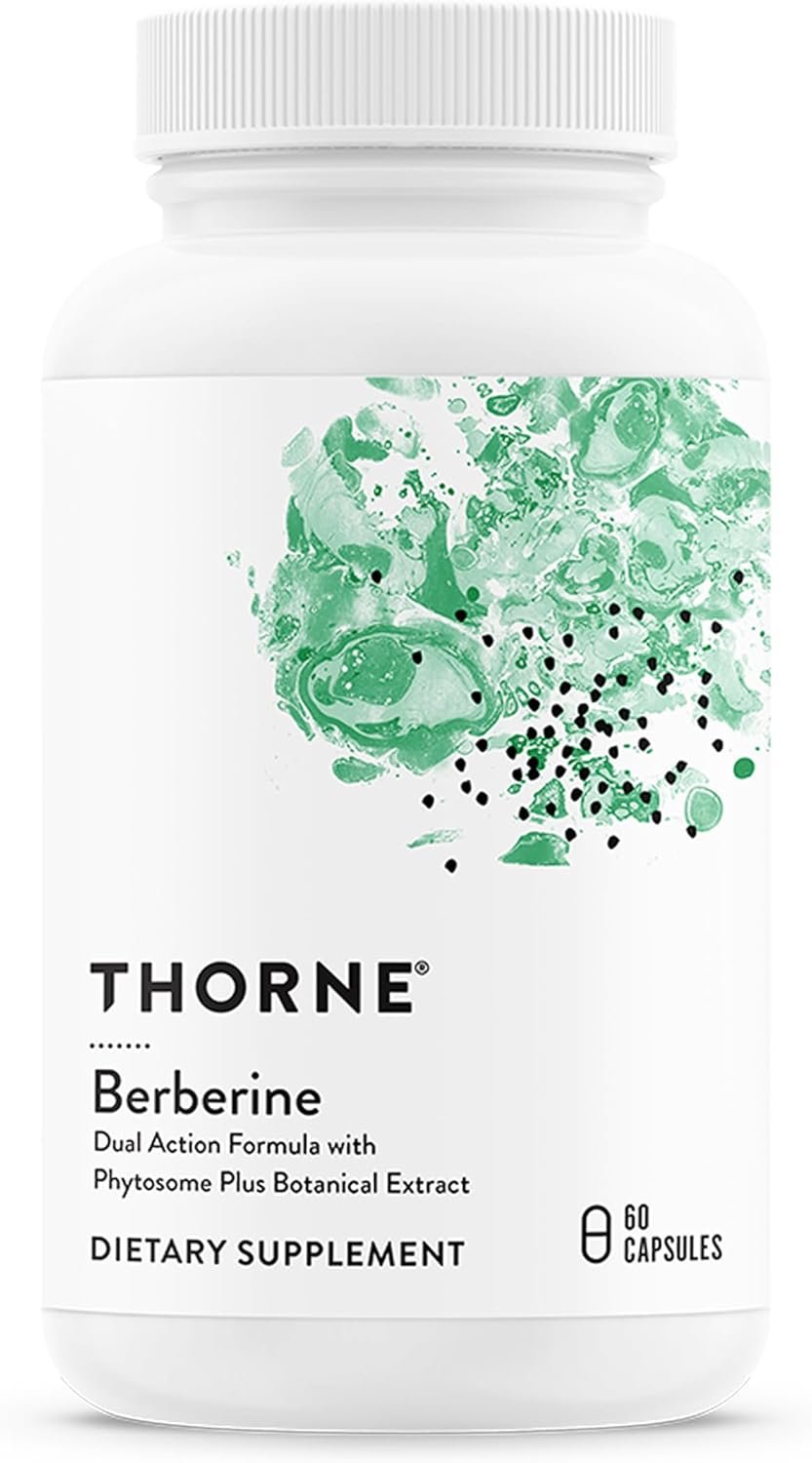 THORNE – Berberine – Dual Action Formula with Phytosome Plus Botanical Extract – Support Heart Health, Immune System, Healthy GI & Cholesterol* – Gluten-Free – 30 Servings