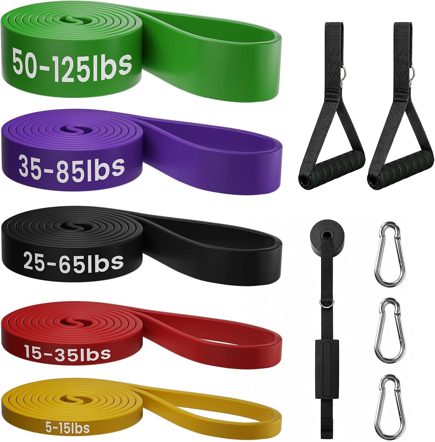 Resistance Bands for Working Out，Pull Up Assistance Bands Set, Unisex Exercise Bands for Home and Gym Workouts, Full Body Workouts, Stretching and Physical Therapy