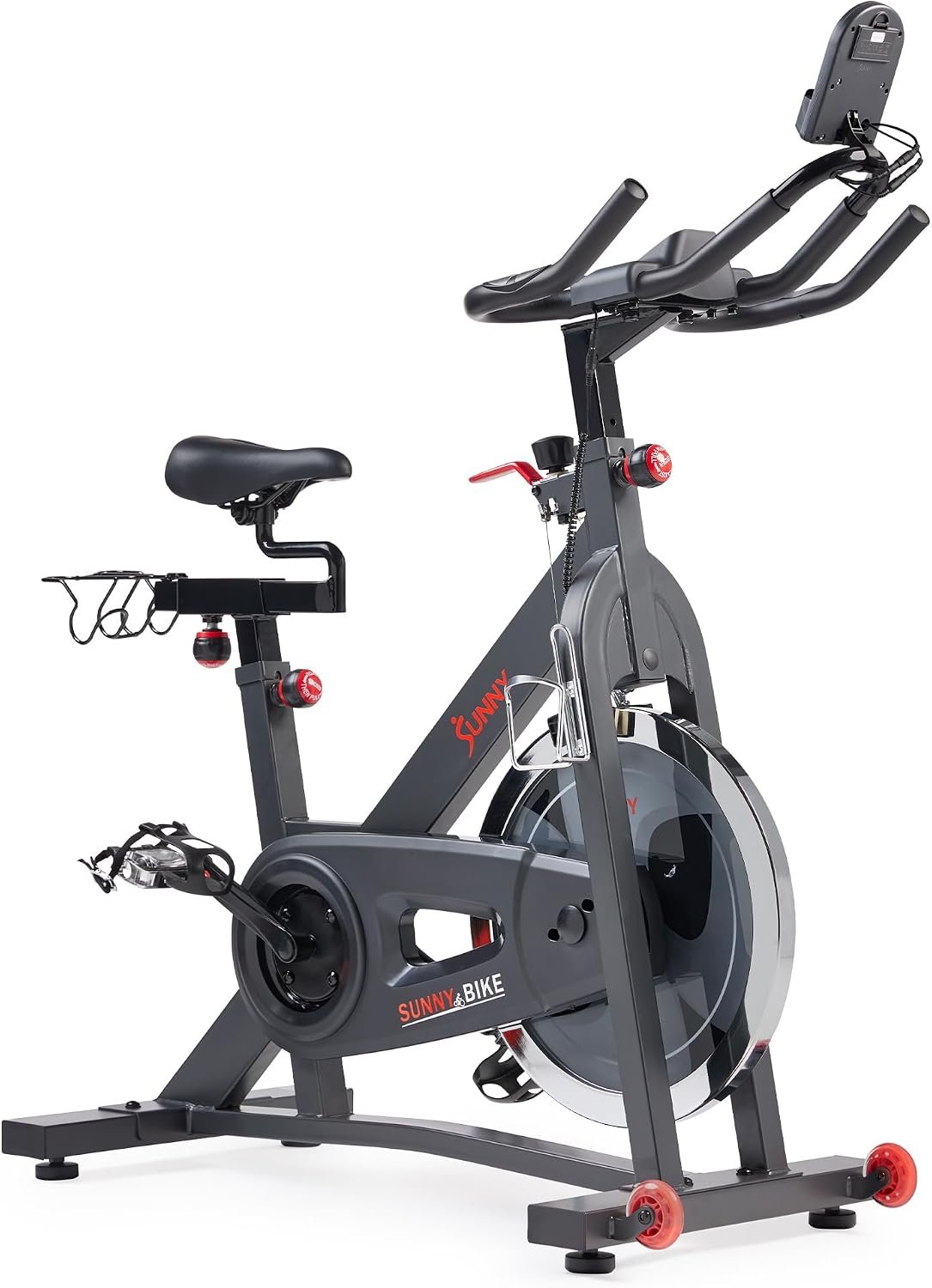 Sunny Health & Fitness Smart Indoor Cycling Exercise Bike for Home Cardio