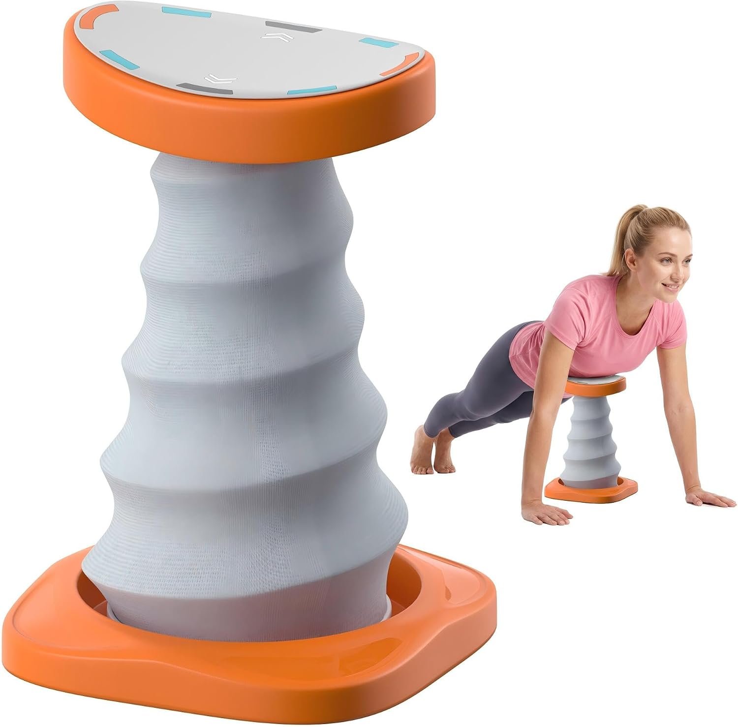 Push Up Trainer for Beginners, Push Up Assist Device with Core Support Assistance, Reduces Body Weight Load, Push Up Helper for Home Chest Workout, Upper Body Strength Training Equipment