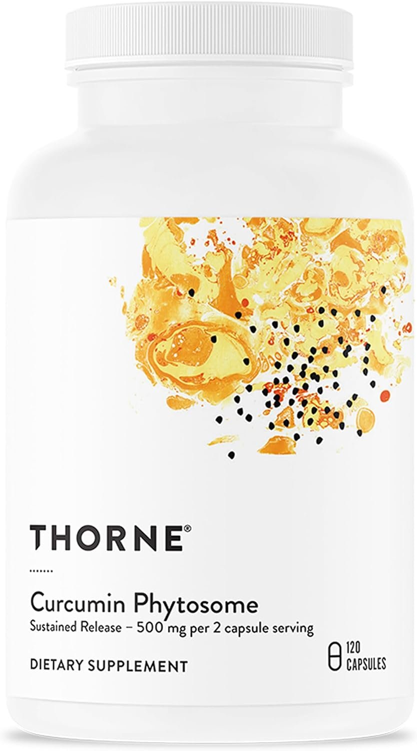 THORNE – Curcumin Phytosome 500 mg (Meriva) – Sustained Release, Clinically Studied – Supports Healthy Inflammatory Response in Joints, Muscles, GI Tract, Liver, Brain & Nerves* – 60 Servings