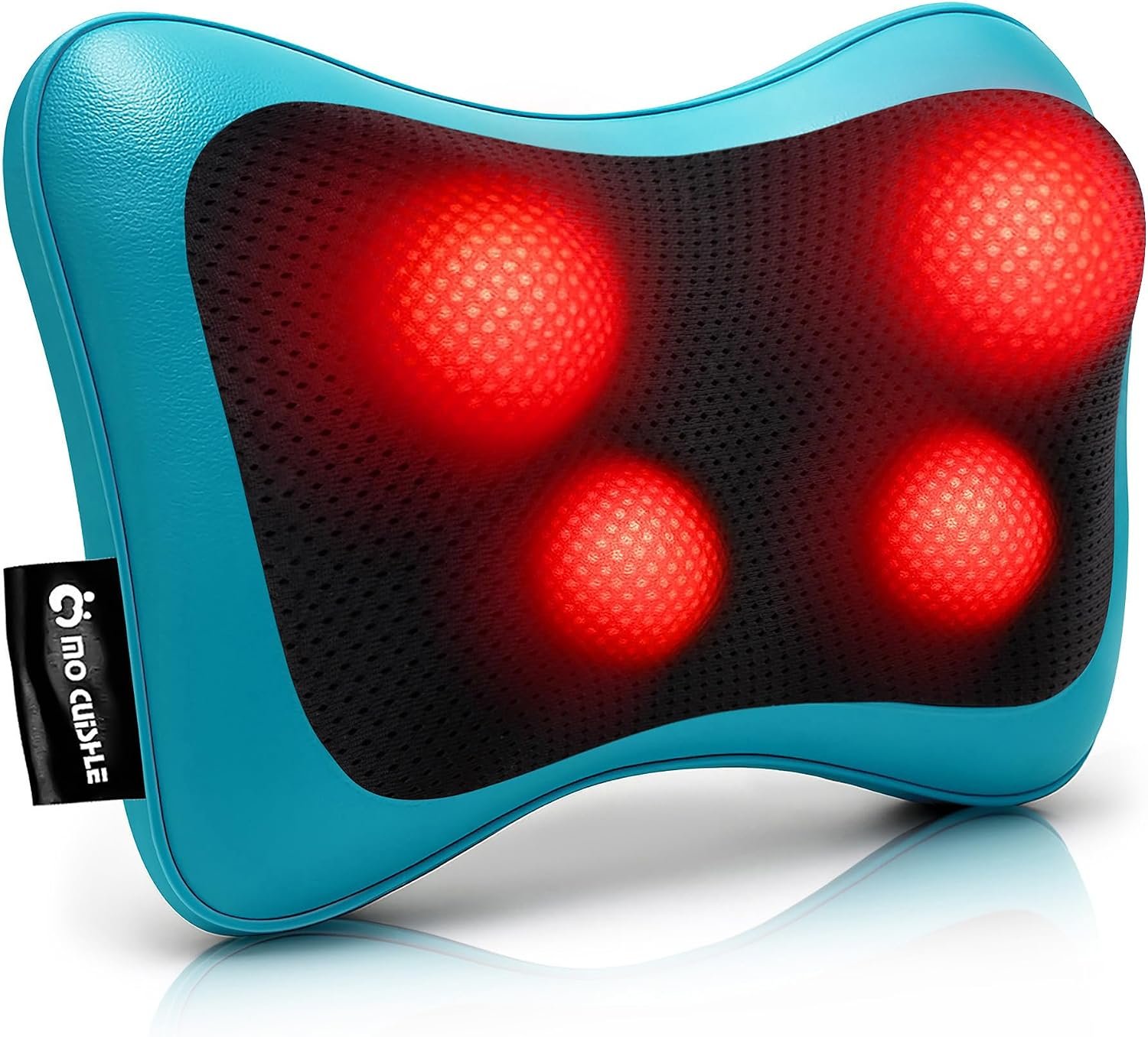 Mo Cuishle Shiatsu Back Massager with Heat – 3D Kneading Neck and Shoulder Massager for Back Pain Relief – Electric Massage Pillow for Home, Office & Car – Mother’s Day Gifts for Mom, Women, Men, Dad