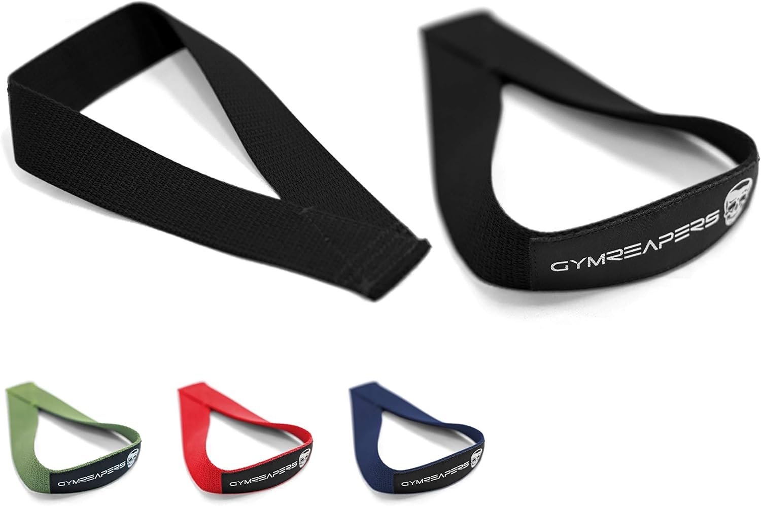 Gymreapers Olympic Lifting Straps for Weightlifting, Snatch, Clean, Powerlifting, Strongman, Deadlifts – Durable Cotton with Reinforced Stitching (Pair)