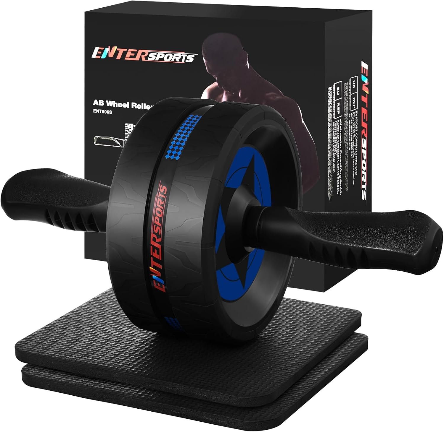 Ab Roller Wheel for Abs Workout – Abdominal Exercise Equipment with 2 Knee Pads for Home Gym, Core Strength Training, Fitness Equipment for Men & Women