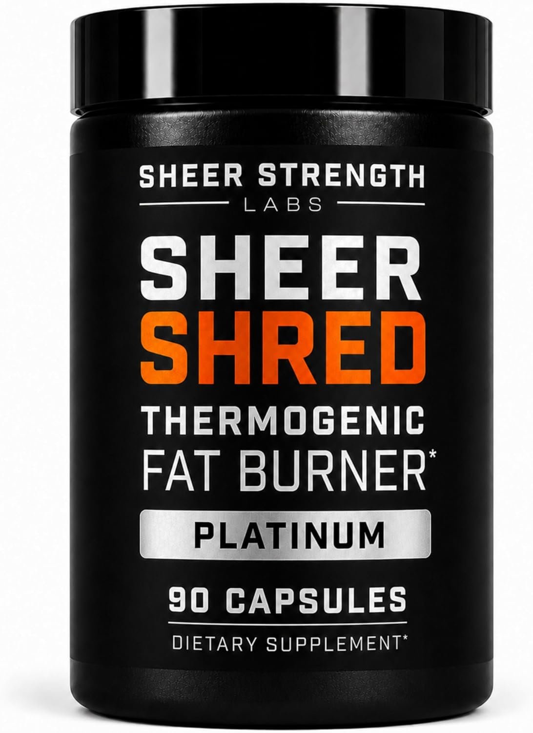 Sheer Strength Labs Burner for Men – Clinically Backed Dose, Strongest Formula – Made in USA – Premium Blend of Rauwolscine, L-Carnitine, Capsaicin. 30 Servings