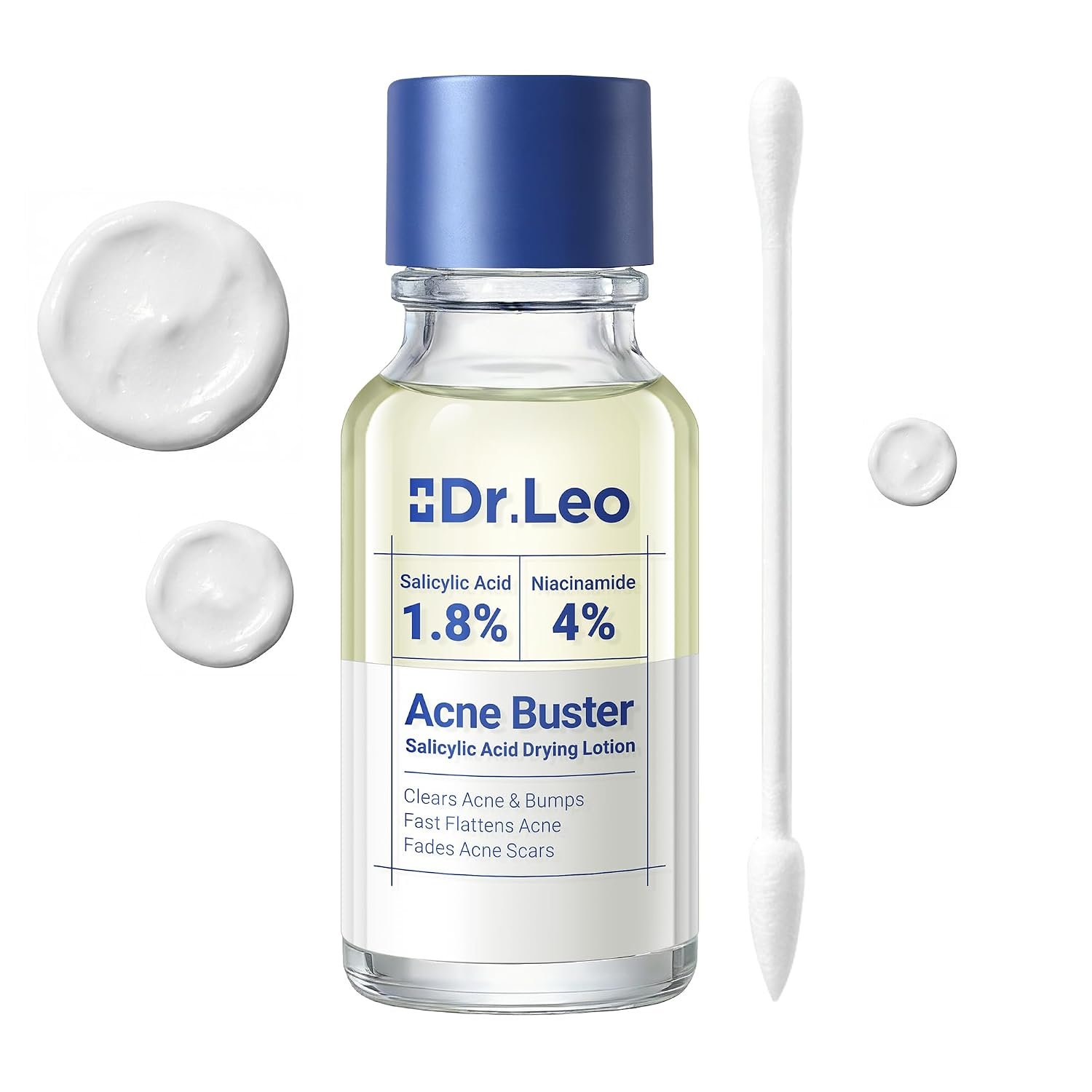 1.8% Salicylic Acid Acne Treatment, Drying Lotion Acne Spot Treatment for Acne-Prone Sensitive Skin | Niacinamide, Fast Pimple Relief, Fades Acne Marks, Overnight & Period Breakouts, 0.34 fl oz