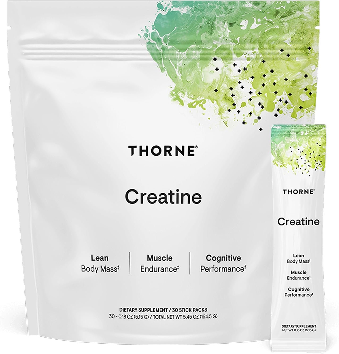 THORNE Creatine – Micronized Creatine Monohydrate Powder – Support for Muscles & Cognitive Function* – for Women & Men – Unflavored – NSF Certified for Sport – 5 g per Serving – 30 Servings