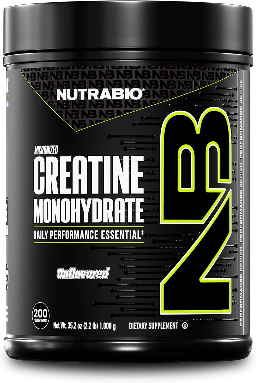NutraBio Pure Micronized Creatine Monohydrate Powder Supplement, Unflavored, (1000 g) – Supports Bulk Muscle Energy, Recovery, and Strength – HPLC Tested Creatine Powder Supplement for Men and Women