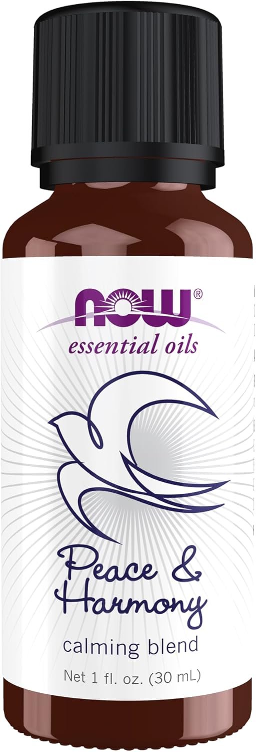 NOW Essential Oils, Peace & Harmony Oil Blend, Calming Blend, 1 fl. oz