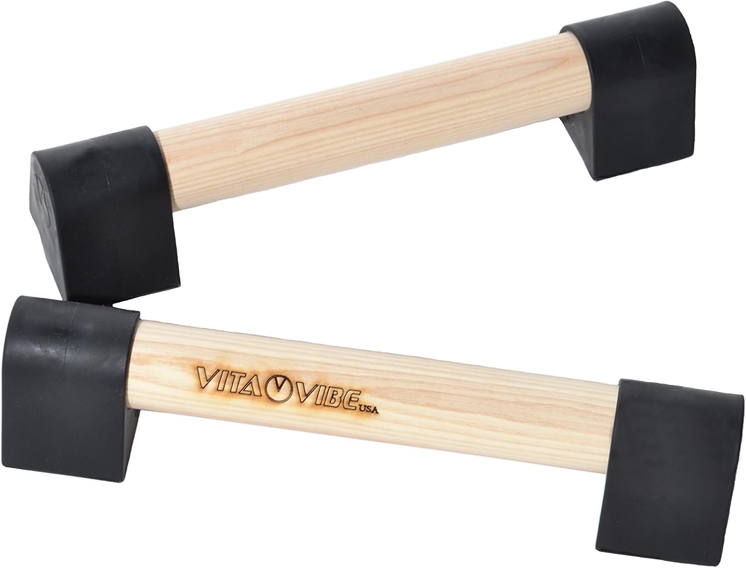 Ultra Portable Mini Ash Wood Parallettes Set – 9 inch – 12 inch – USA Made