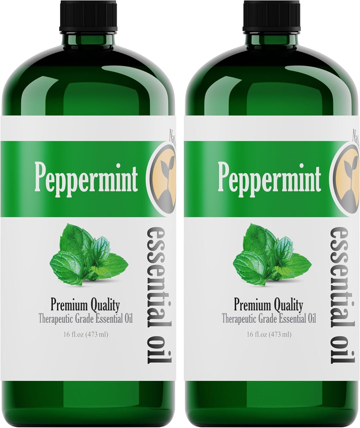 Natures-Star Essential Oil Peppermint 16 oz – 2 Pack – Therapeutic Grade | Therapeutic Grade Oil for Diffusers, House Cleaning, Candles, Aromatherapy