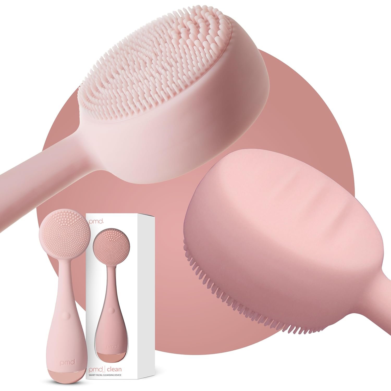 PMD Beauty Clean Facial Cleansing Brush – Waterproof Silicone Face Cleanser with Sonic Technology