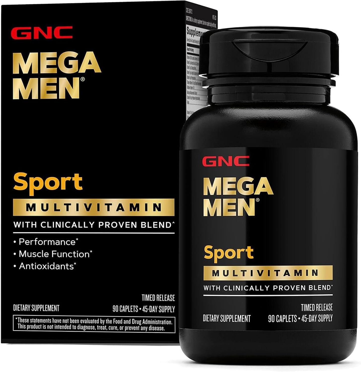 GNC Mega Men Sport Multivitamin for Men | Performance, Muscle Function, and General Health | 90 Count