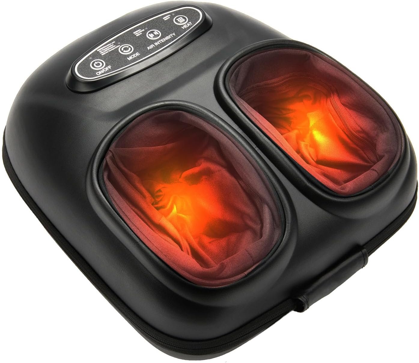 LINGTENG Foot Massager, Heated Foot Massager (Graphite Black) | Foot Massage with 3 Modes, 3 Intensity Levels, 15-Min Timer, Birthday Gifts for Women Men, Anniversal Gifts, Size up to 13″