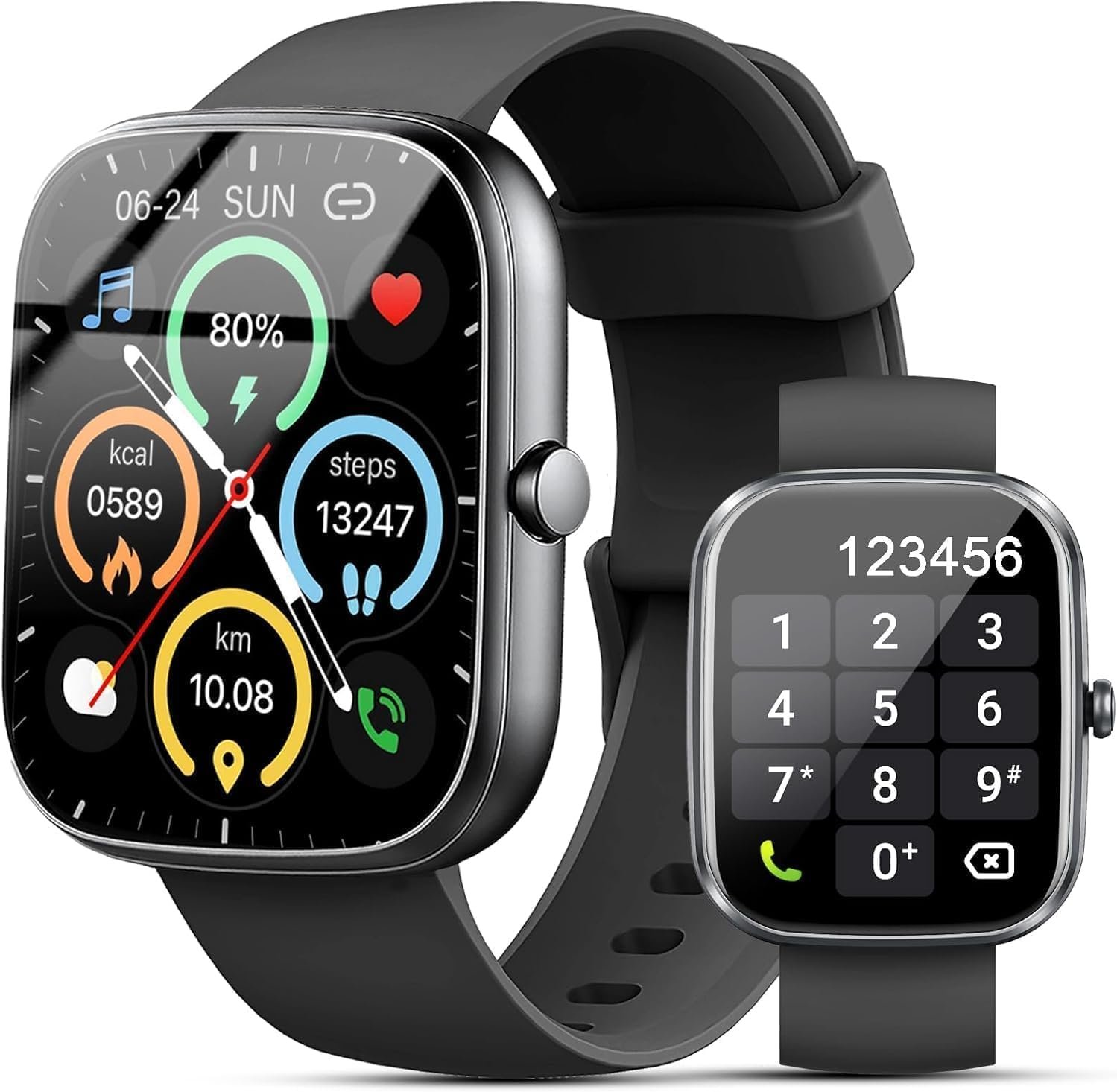 Smart Watch for Men Women (Answer/Make Call), 2026 New 1.91″ HD SmartWatch, Fitness Watch with 120+ Sport Modes, IP68 Waterproof, Pedometer, Heart Rate/Sleep Monitor, Activity Tracker for Android iOS