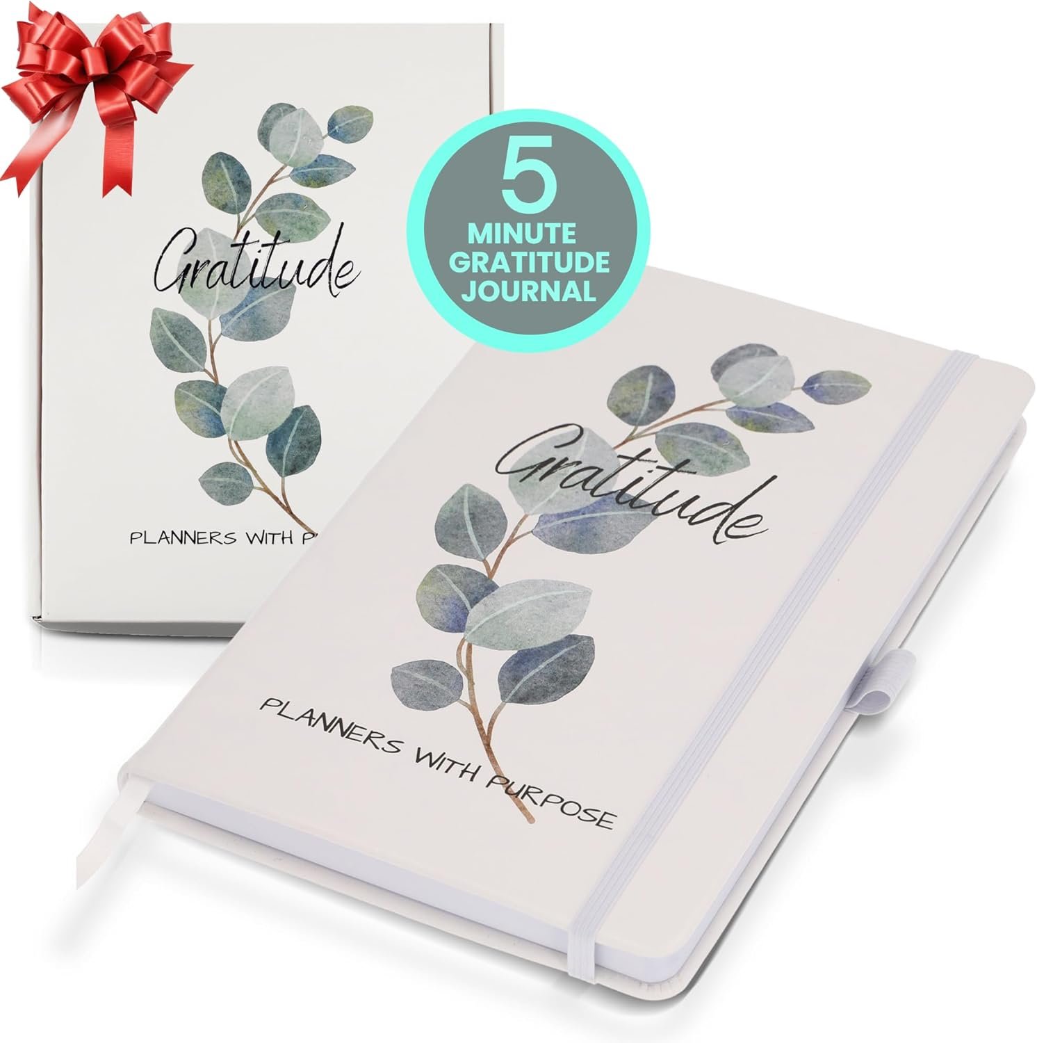 Planners with Purpose Gratitude Journal for Women – 5 Minute Daily Self Care & Mindfulness Planner with Guided Prompts for Positivity, Affirmations, Manifestation, Reflection – Undated Happiness Diary