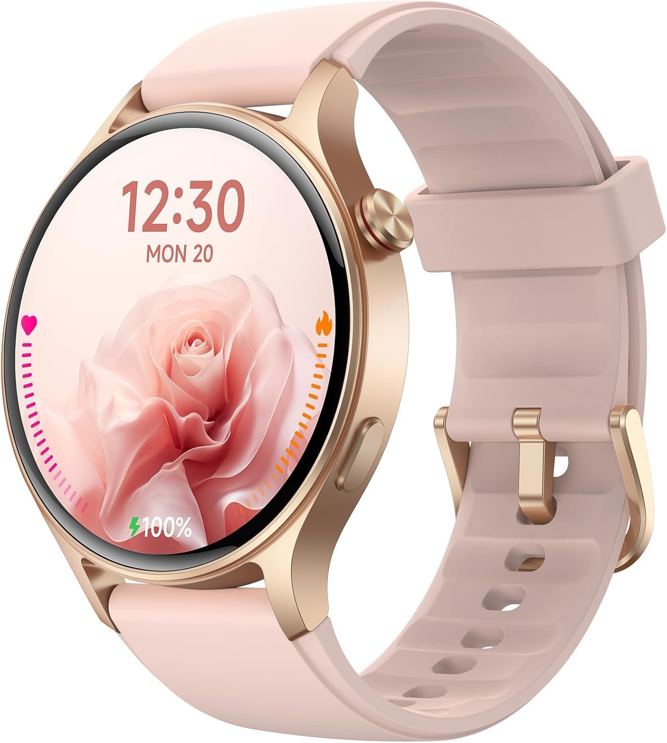 Fitpolo Smart Watch for Women (Answer/Make Call), 1.3″ Ultra-HD Touchscreen | Stainless Steel Bezel, 3ATM Waterproof, Fitness Tracker, Sleep & Activity Tracking Smartwatch for Android Phones iPhone