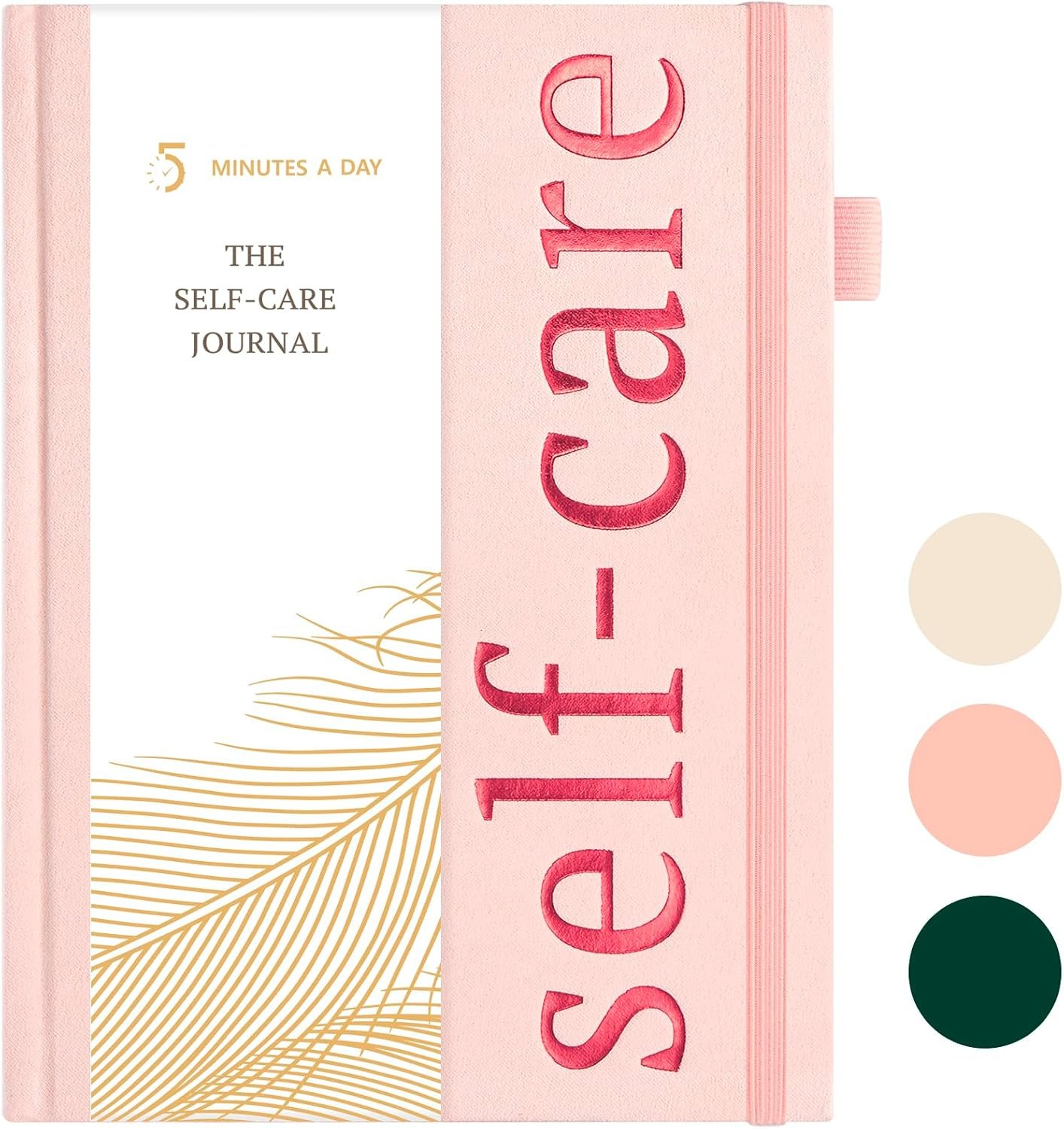 Guided Self-Care Journal with Prompts for Women with ADHD & Anxiety A5 Pink | Daily 5-min prompts for reflection, mood tracking, anxiety relief, positivity & mental wellness. Ideal gift for women.