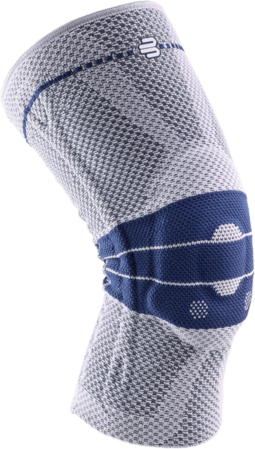 Bauerfeind – GenuTrain – Knee Support Brace – Targeted Support for Pain Relief and Stabilization of the Knee, Provides Relief of Weak, Swollen, and Injured Knees – Size 4C, Comfort – Color Titanium