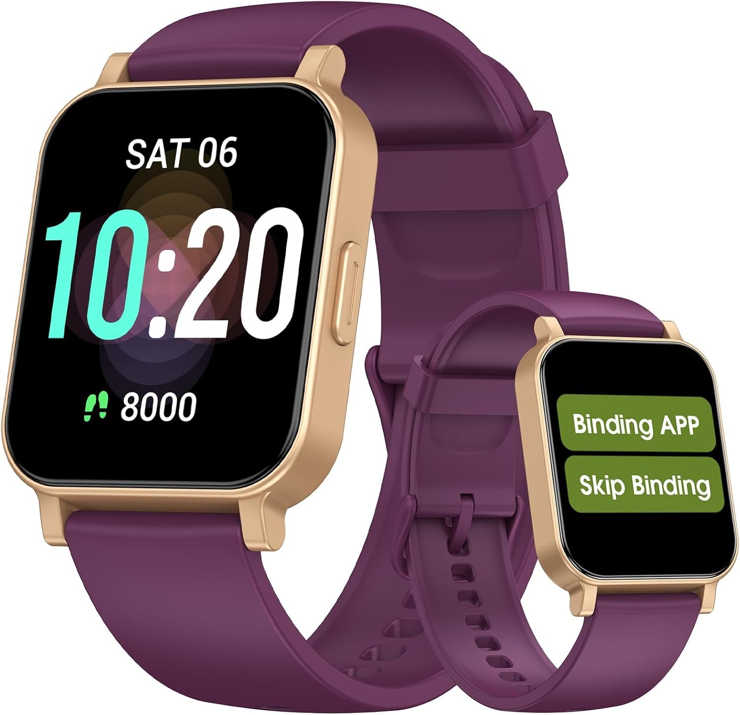 Smart Watch Senior Friendly No App No Phone Required, Waterproof Pedometer | Present for Parents, Waterproof Fitness Tracker, Step Counter, Heart rate Monitor, Sleep Tracker, Alarm Clock, Stopwatch