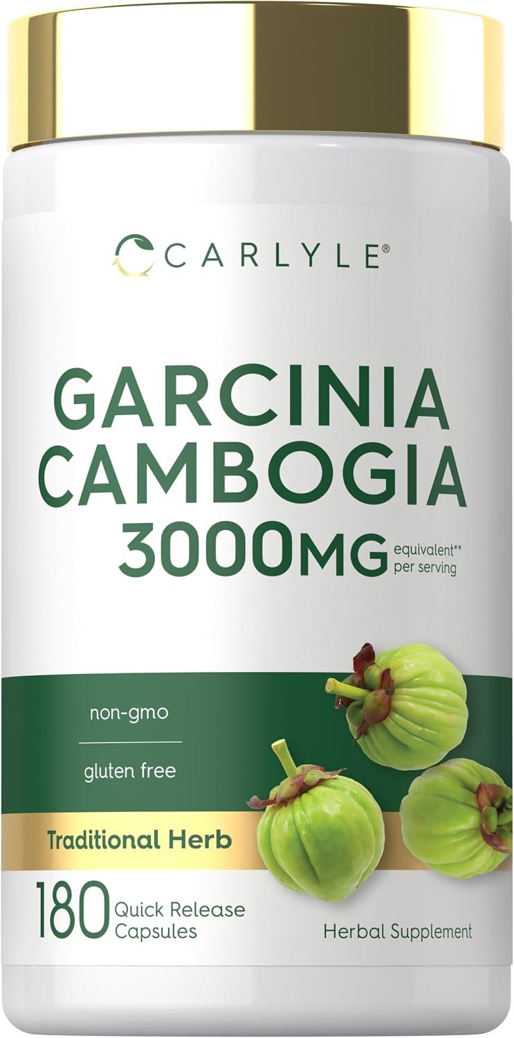 Carlyle Garcinia Cambogia Extract | 180 Capsules | Non-GMO, Gluten Free Supplement
