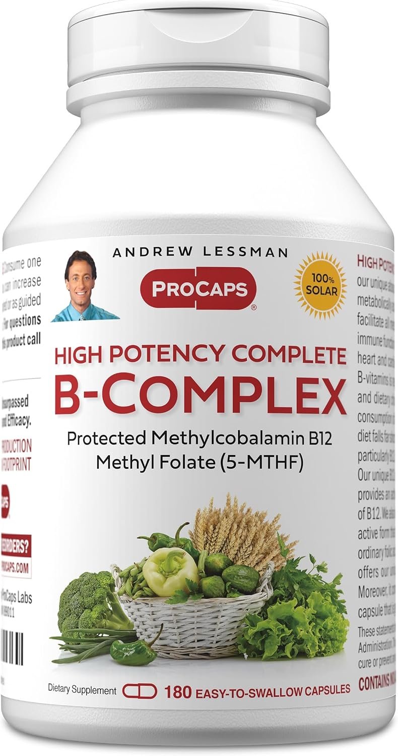 ANDREW LESSMAN ProCaps High Potency Methylated B-Complex 180 Capsules