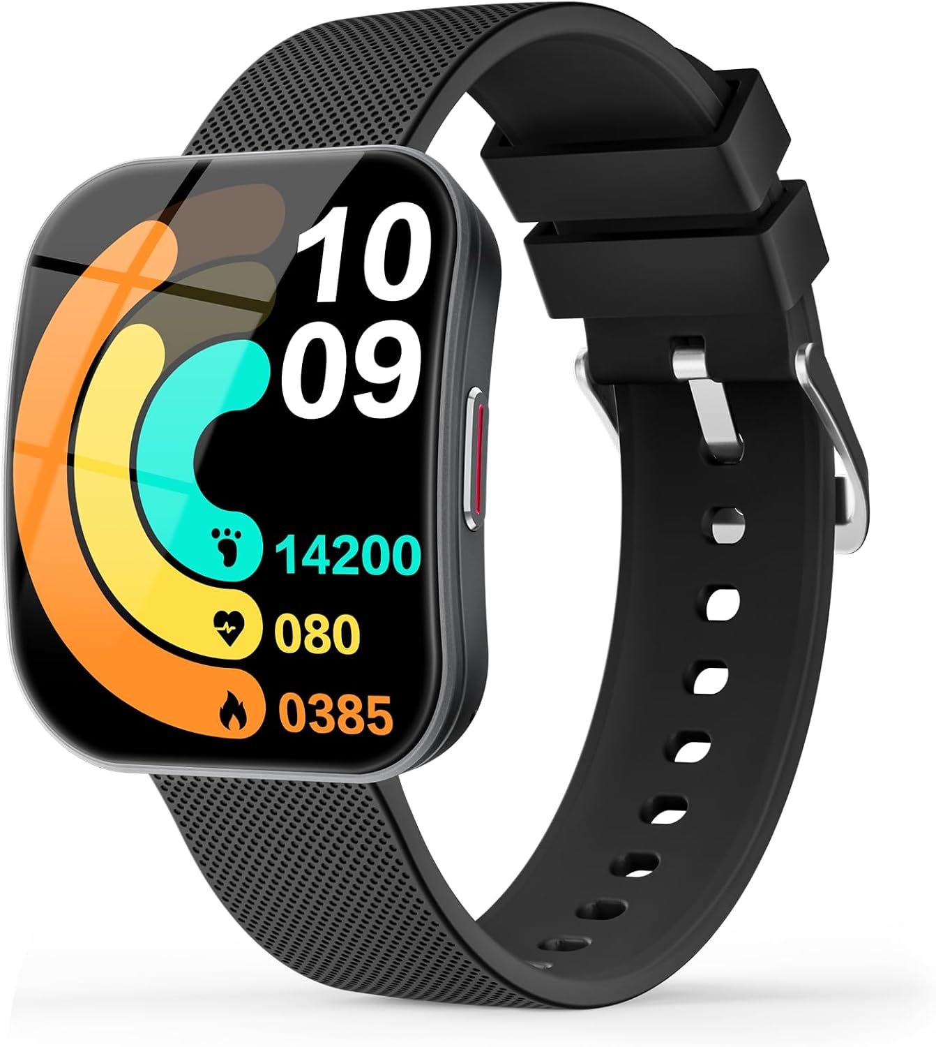 MFVLP Smart Watch for Women, 1.85″ HD Fitness Tracker Black | Answer/Make Calls, for Android & iPhone, Heart Rate/Sleep/Sports Monitor Smartwatch, IP68 Waterproof