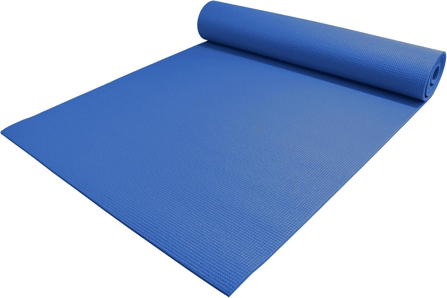 YogaAccessories 1/4″ Thick High Density Deluxe Non Slip Exercise Pilates & Yoga Mat