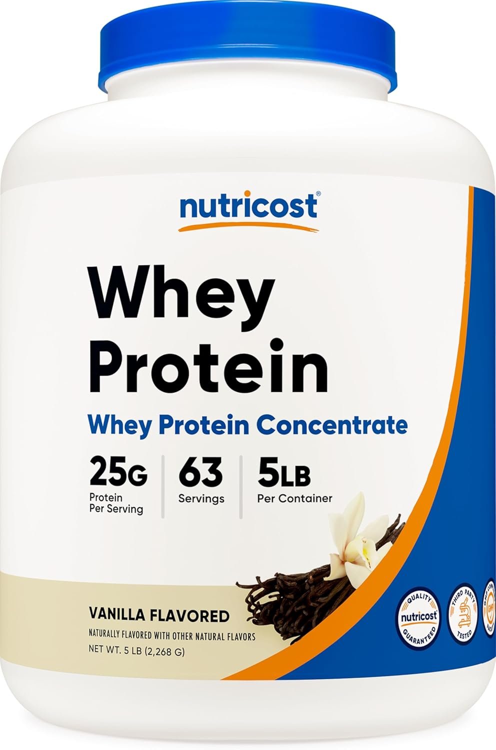 Nutricost Whey Protein Powder, Vanilla, 5 pounds – Whey Protein Concentrate