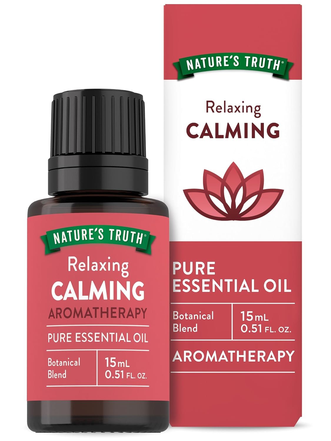 Nature’s Truth Calming Pure Essential Oil | 15 mL | for Diffusers and Aromatherapy | Plant Based, Non-GMO & Gluten Free | for Diffusers and Aromatherapy | Plant Based, Non-GMO & Gluten Free