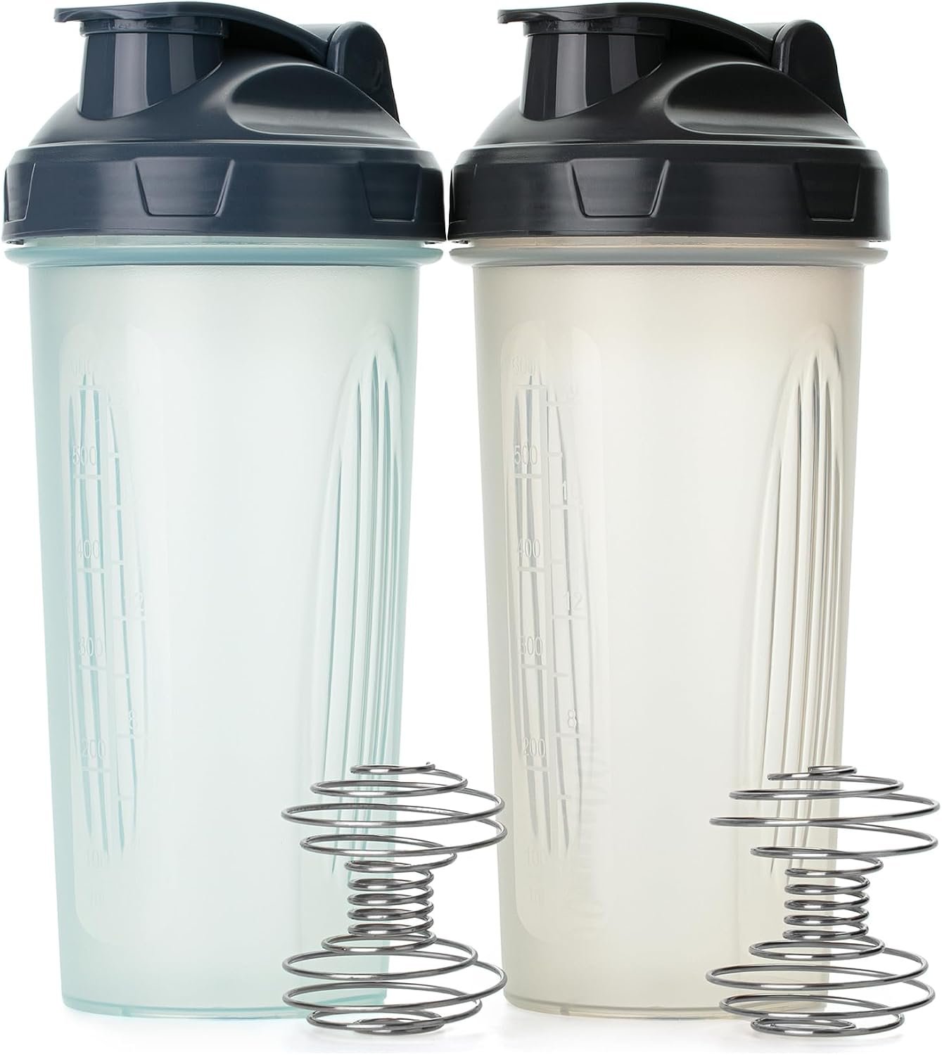Mr. Pen- Protein Shaker Bottles, 2 Pack, 28 oz | Shaker Bottles with Leak-Proof Flip-Top Lid, Wire Whisk Ball for Smooth Mixing, Ideal for Protein Shakes, Smoothies