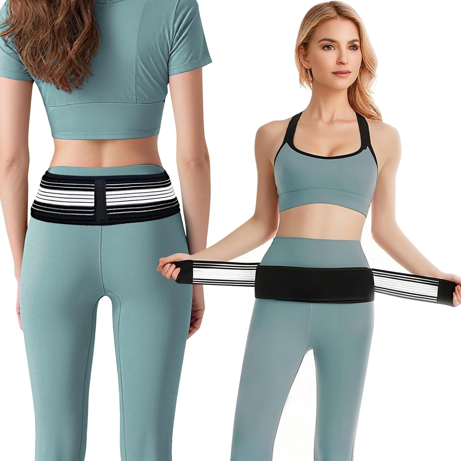 Lower Back Brace for Pain Relief – Adjustable Back Support Brace for Sciatica, SI Joint, Hip & Spine Pain – Breathable Lumbar Support Belt for Men Women for Work, Home or Exercise
