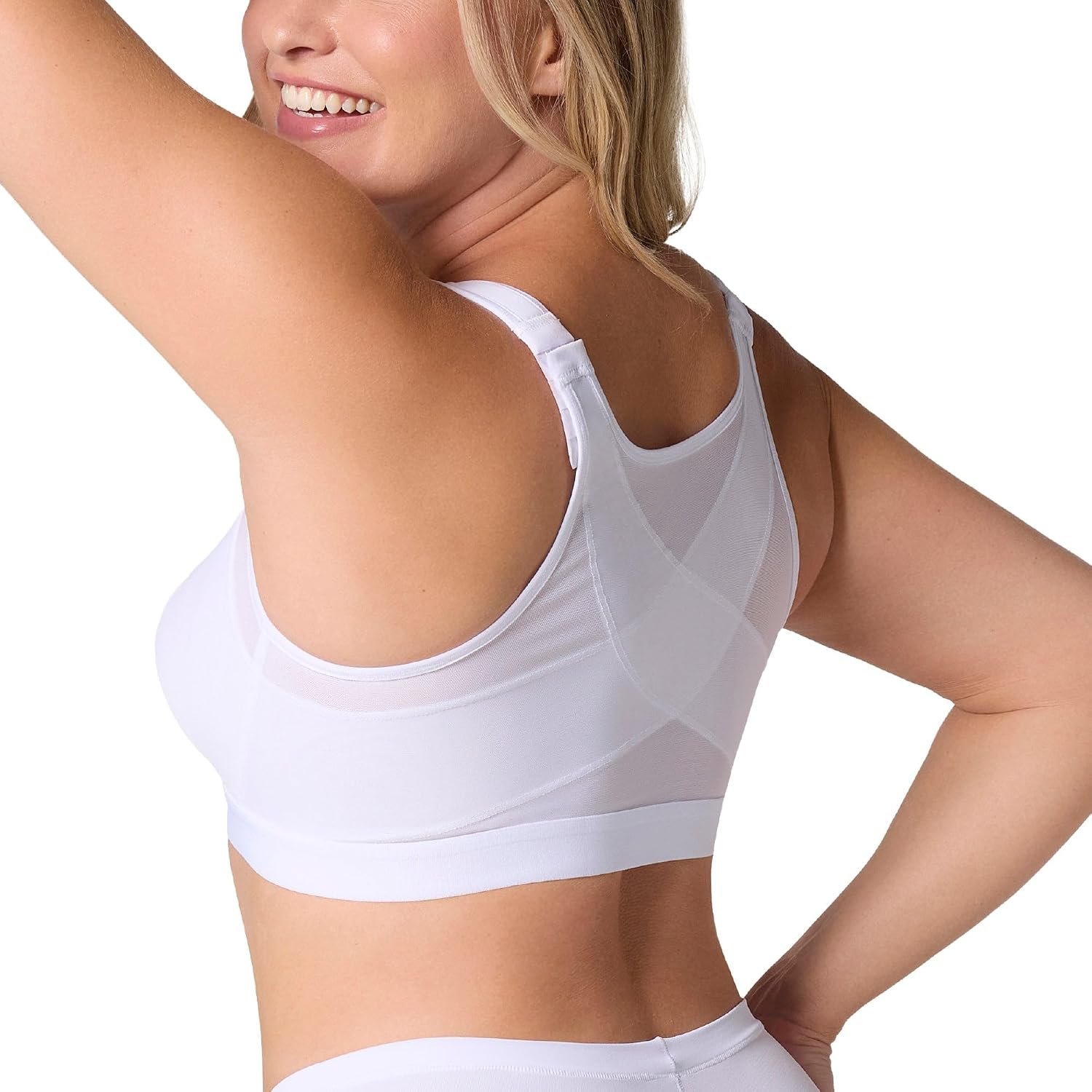 Leonisa Multi-Functional – Posture Corrector Bra Wireless Front Closure Bra for Women Full Coverage