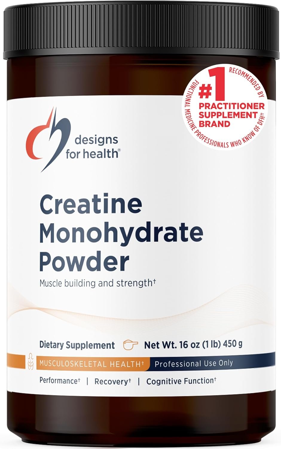 Designs for Health Micronized Creatine Monohydrate Unflavored Powder, 90 Servings, 5g per Serving – for Women & Men to Support Muscle Strength and Brain Health