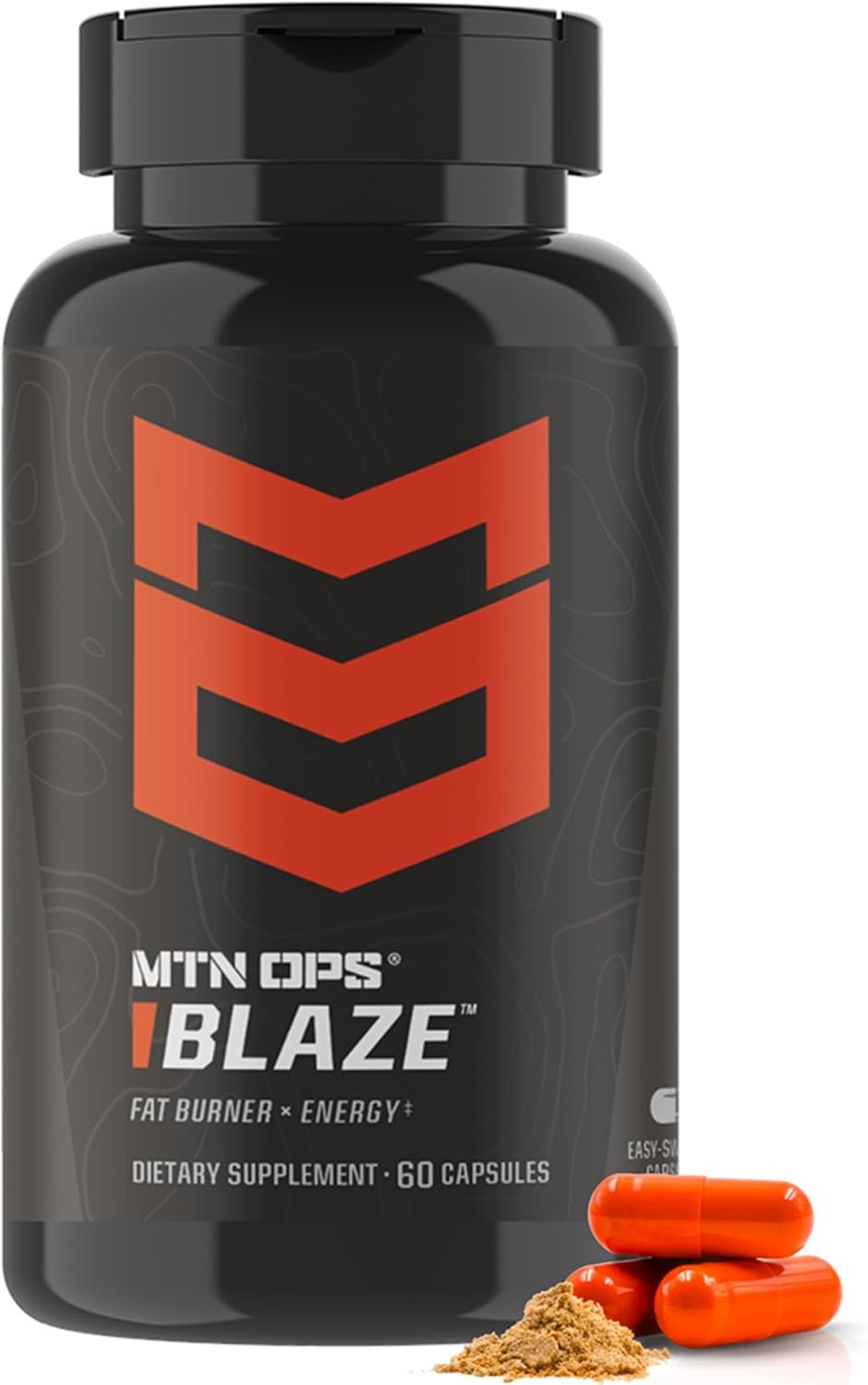 MTN OPS Blaze Fat Burner & Thermogenic Metabolism Booster | Thermogenic Fat Burner, Metabolism Support, 210mg Caffeine, Energy & Focus