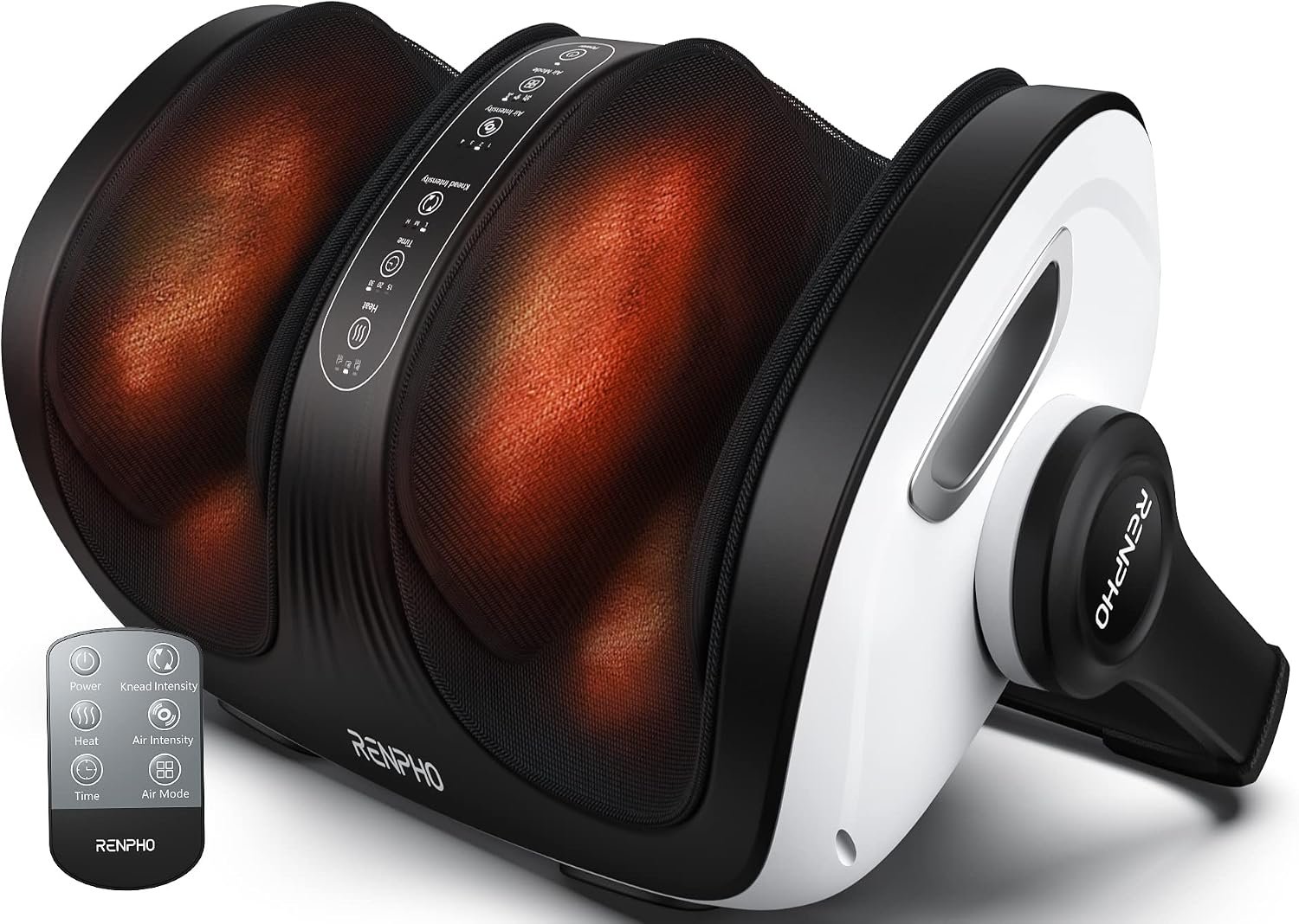 RENPHO 4-in-1 Shiatsu Foot Massager with Heat, Deep Kneading Massage for Plantar Fasciitis Relief, Foot and Calf Massager, FSA Eligible Items Only List, Birthday Day Gifts for Women Wife Men, Size 14