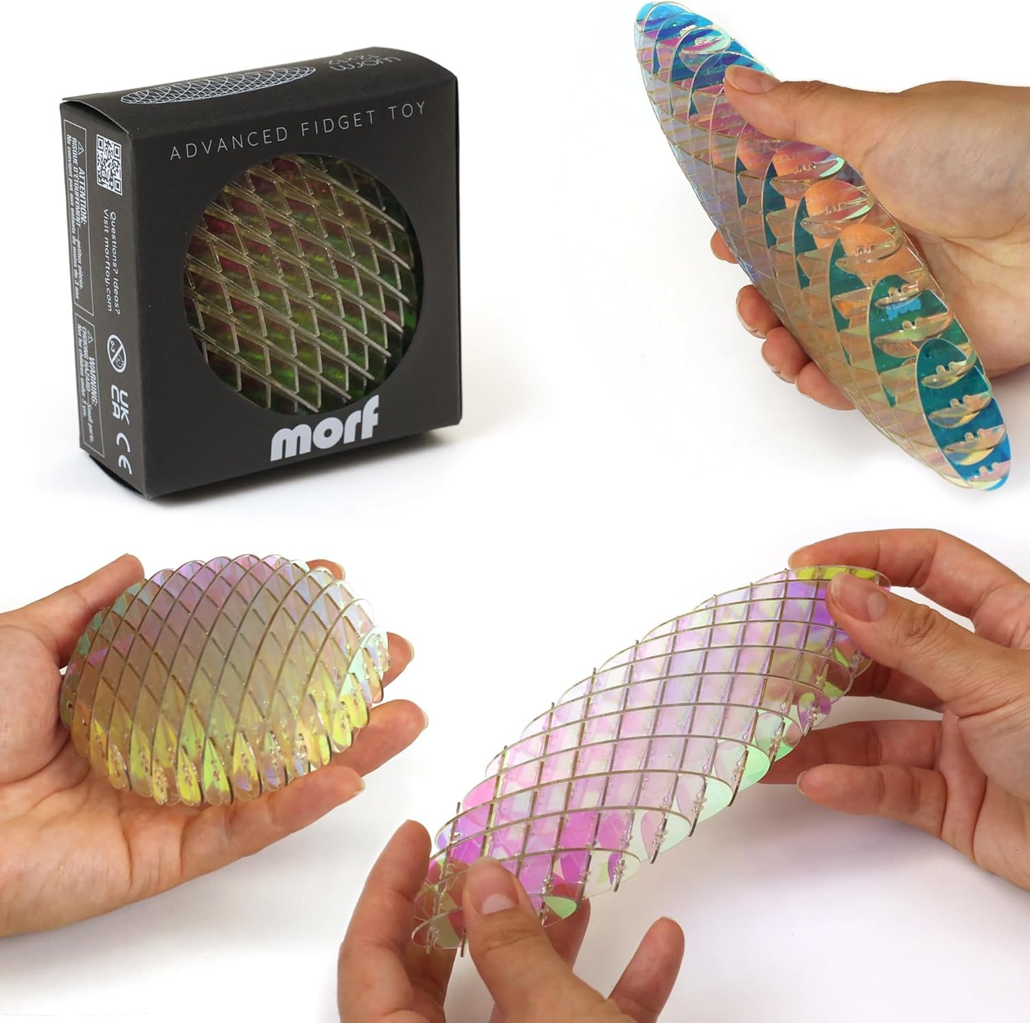 Morf Worm 3D Sensory Figgy Fidget Toy, Unicorn, Small | Quiet Fidget Toy: Sensory Figgy toy for focus and stress relief; satisfying tactile play for classrooms, desks, and travel