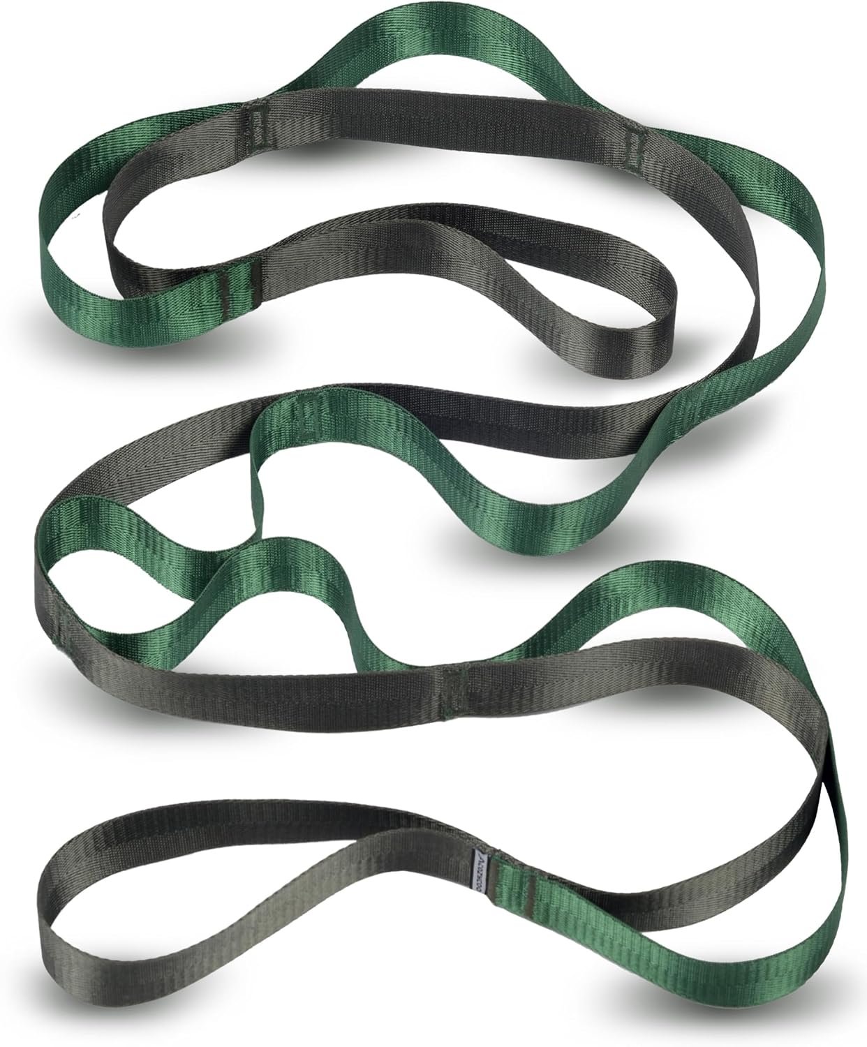 Acozycoo Stretching Strap with Loops for Physical Therapy，Knee，Calf，Back | Yoga Strap for Stretching，Non-Elastic Stretch Band，Rehab，Pilates，Flexibility Training，Hamstring，Leg Lifter，Fascia，Leg，Hip