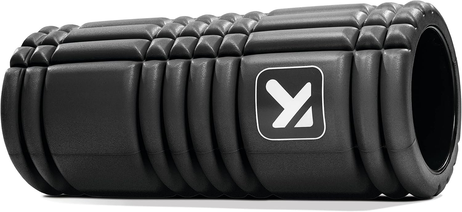 TRIGGERPOINT Performance Therapy Grid Foam Roller for Exercise, Deep Tissue Massage and Muscle Recovery, Original (13-Inch), Midnight