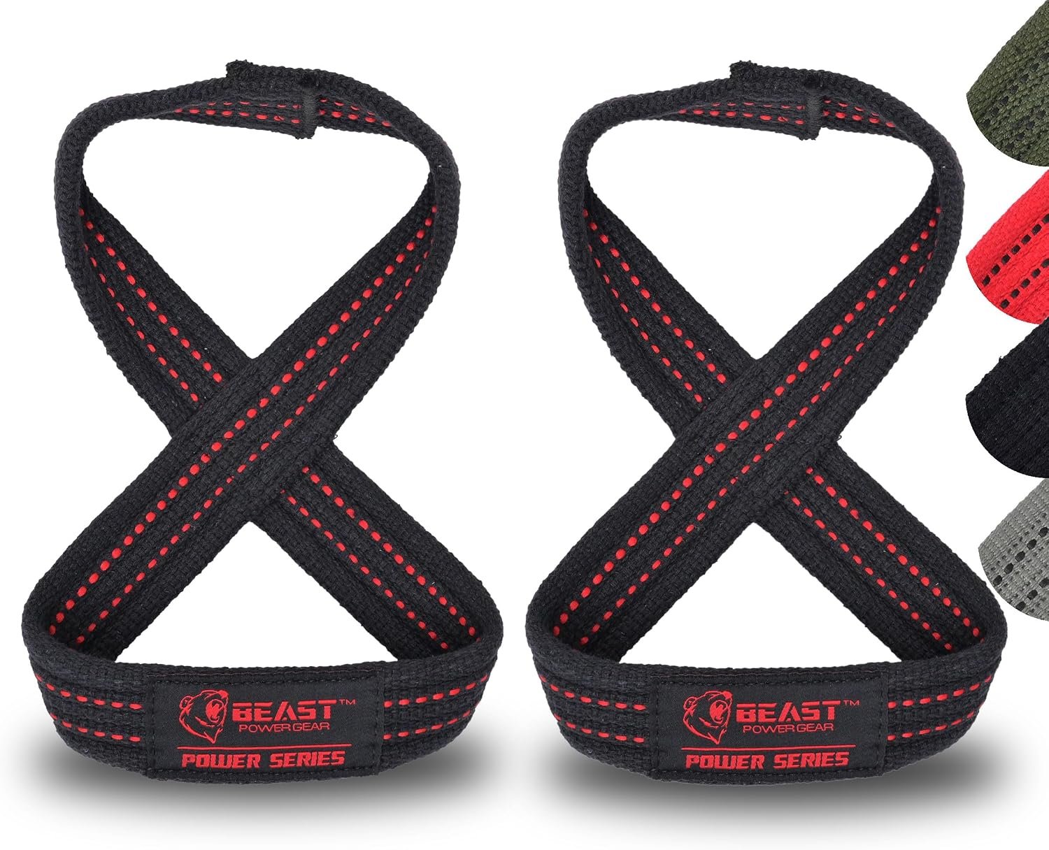 Figure 8 Lifting Strap- Strongman 10-14″ Deadlift Straps- True Grip Support & Heavy Duty Wrist Straps for Weightlifting Women Men- Hand Straps for Weight Lifting Figure 8 Straps for Gym Workout