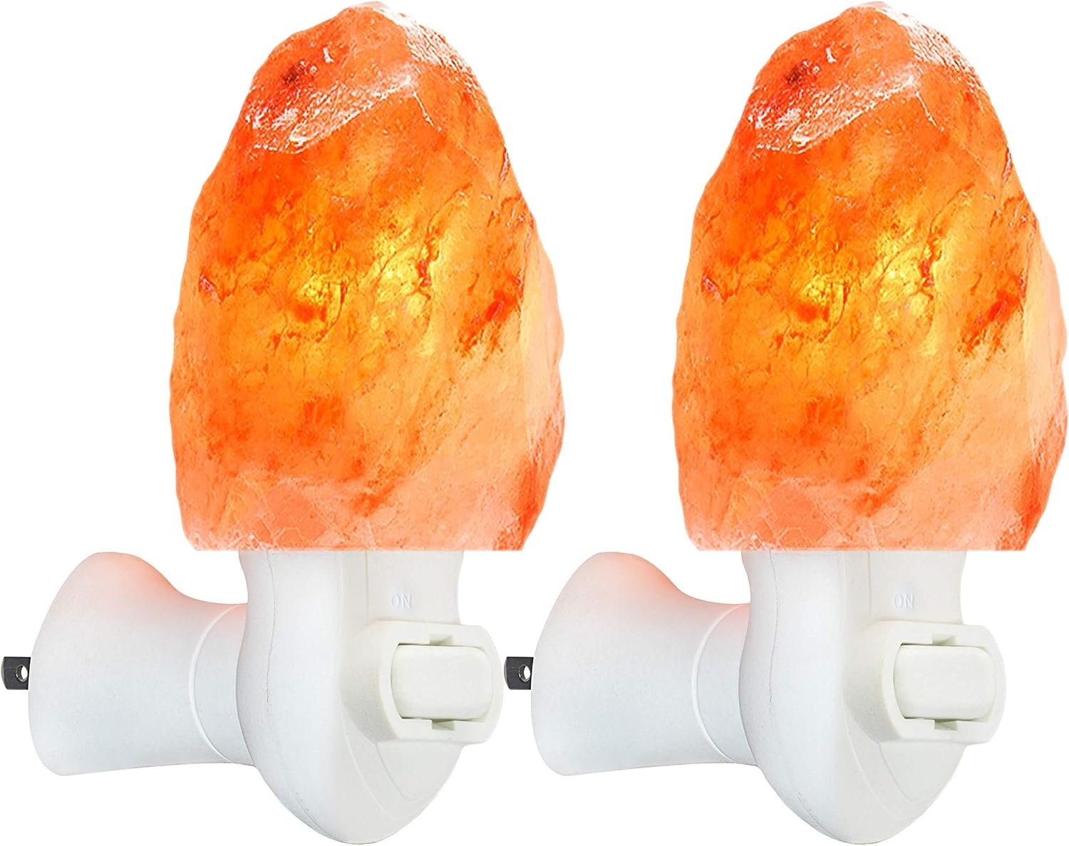 Spantik Pink Himalayan Salt Lamps – Hand Carved, Natural Night Lights for Bedrooms and Home Decor