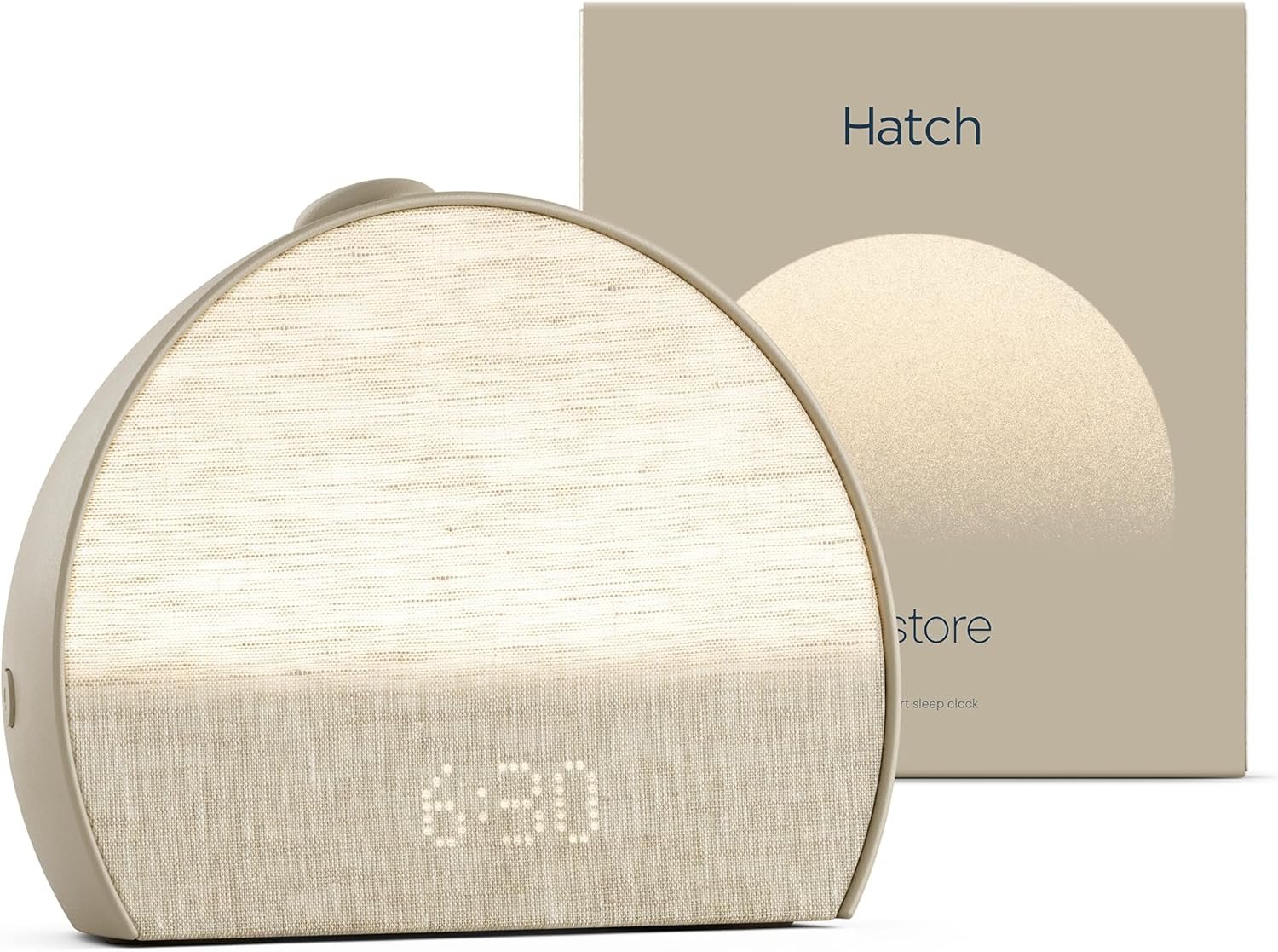 Hatch Restore 3 | Sunrise Alarm Clock, Smart Light, Sleep Audio (Greige) | White Noise Machine & Sunrise Alarm Light, 80+ Sleep Sounds, Screen-Free Bedtime Routine with Meditations via Hatch Sleep App