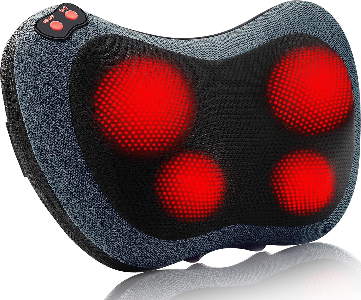 Papillon Fathers Day Dad Gifts for Men,Back Massager with Heat,Shiatsu Neck Massager Pillow for Back,Neck,Shoulder,Foot&Lower Back Pain Relief,Relaxation Gifts for Women/Mom/Dad (Cyan Blue)