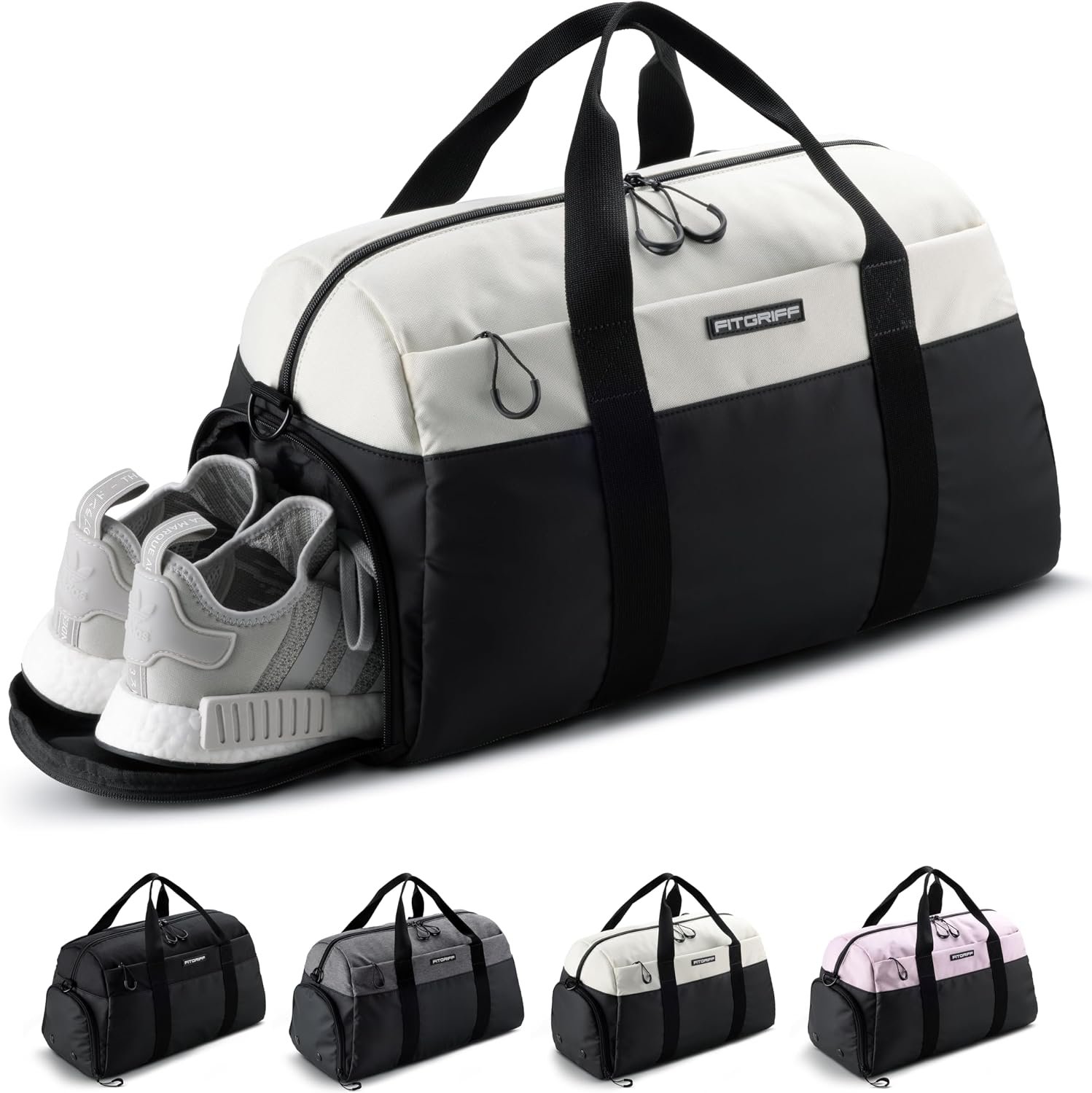Fitgriff® Gym Bag V2 for Men and Women with Shoe & Wet Compartment – Duffle Bag for Travel, Sports, Fitness and Workout