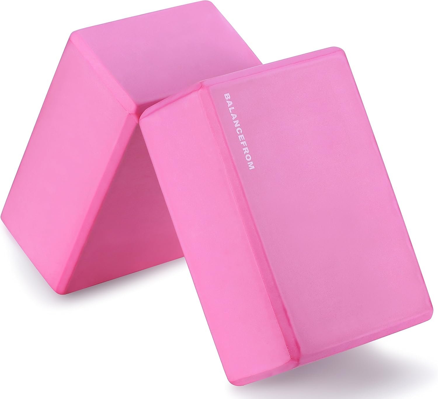 Fitvids GoYoga, Set of 2 High Density Yoga Blocks, 9″x6″x4″ Each