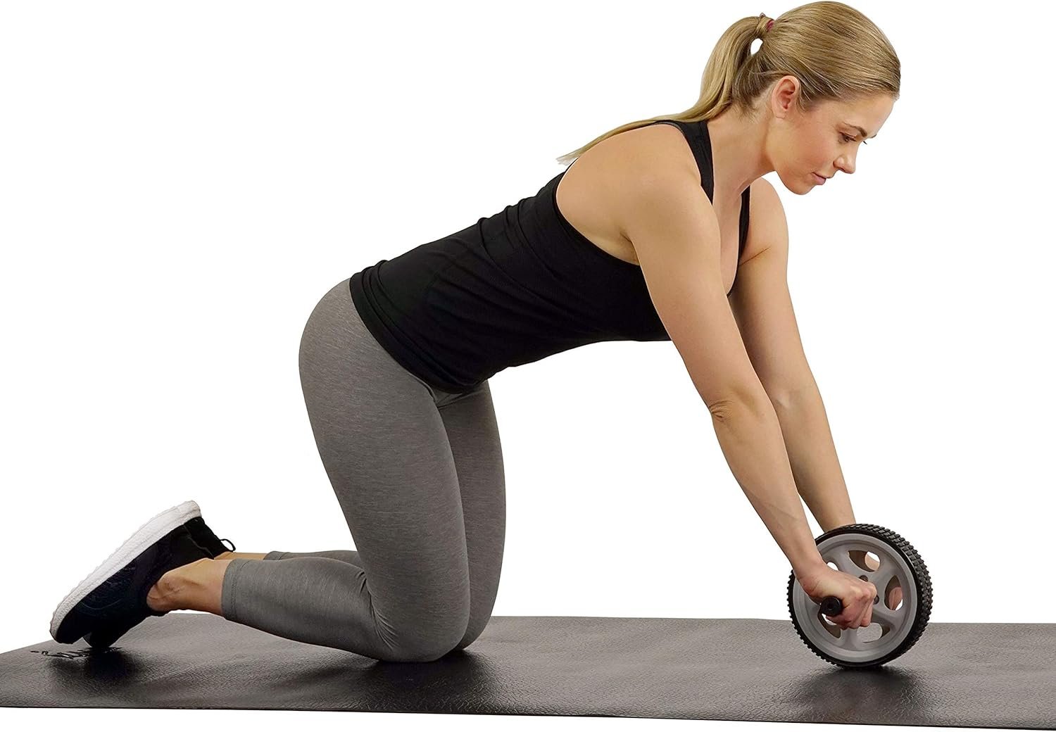 Sunny Health & Fitness Ab Roller Exercise Wheel for Core Training